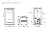 Piec na pellet Edilkamin VYDA H 23 EVO steatyt
